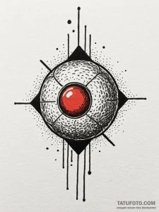 Bearing (ball or roller), symbolizing smooth... - эскиз тату (№1751500488_0, 02.07.2025 23:54) — Tatufoto.com