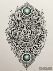 Jade talon grasping ancient scroll, tattoo sk... - эскиз тату (№1751503270_0, 03.07.2025 00:41) — Tatufoto.com