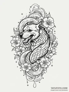 Rottweiler, tattoo sketch design, clean lines... - эскиз тату (№1751504133_0, 03.07.2025 00:55) — Tatufoto.com