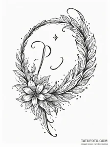 Quill writing a prophecy in ink made of starl... - эскиз тату (№1751505081_0, 03.07.2025 01:11) — Tatufoto.com