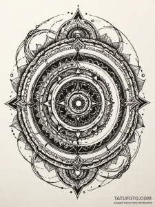 Ring blade spinning through void, artistic ta... - эскиз тату (№1751507886_0, 03.07.2025 01:58) — Tatufoto.com