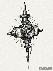 Relay switch from old technology, sparking wi... - эскиз тату (№1751510111_0, 03.07.2025 02:35) — Tatufoto.com
