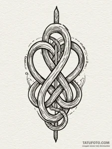 Infinity symbol made from a twisted cassette... - эскиз тату (№1751511218_0, 03.07.2025 02:53) — Tatufoto.com