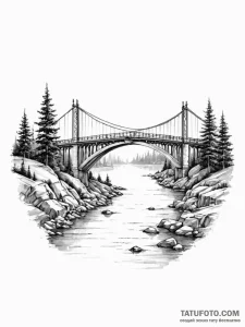 Bridge - эскиз тату (№1751511389_0, 03.07.2025 02:56) — Tatufoto.com