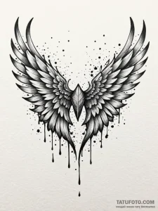 Hermes' wings, concept art for tattoo, waterc... - эскиз тату (№1751512786_0, 03.07.2025 03:19) — Tatufoto.com