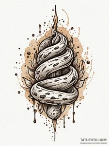 Rock (symbol), tattoo line art, sepia tone sk... - эскиз тату (№1751514979_0, 03.07.2025 03:56) — Tatufoto.com