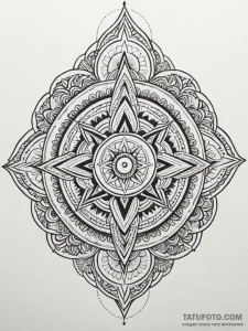 Dark tower bound in roots, tattoo drawing out... - эскиз тату (№1751515770_0, 03.07.2025 04:09) — Tatufoto.com