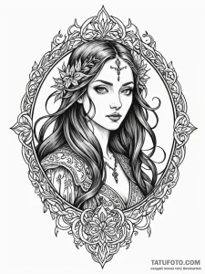 Morgan le fay, tattoo sketch design, black ou... - эскиз тату (№1751516381_0, 03.07.2025 04:19) — Tatufoto.com