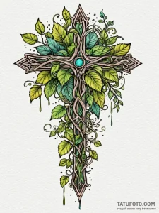 Kudzu vines binding blade, concept art for ta... - эскиз тату (№1751517428_0, 03.07.2025 04:37) — Tatufoto.com