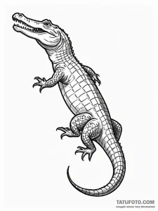 Alligator - эскиз тату (№1751519127_0, 03.07.2025 05:05) — Tatufoto.com