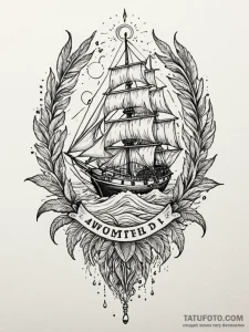 Quill dripping spectral ink, tattoo flash she... - эскиз тату (№1751519189_0, 03.07.2025 05:06) — Tatufoto.com