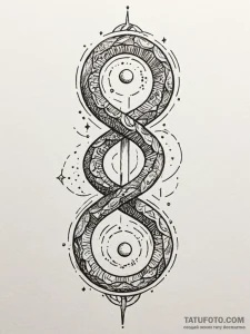 Glacial serpent through celestial rift, artis... - эскиз тату (№1751520009_0, 03.07.2025 05:20) — Tatufoto.com