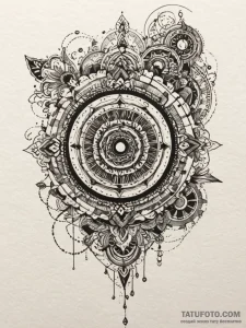 W, artistic tattoo sketch, sepia tone sketch,... - эскиз тату (№1751521059_0, 03.07.2025 05:37) — Tatufoto.com