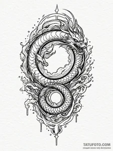 Broken door with rune markings, concept art f... - эскиз тату (№1751524065_0, 03.07.2025 06:27) — Tatufoto.com