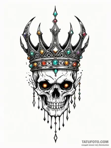 Iron talon clutching ancient crown, concept a... - эскиз тату (№1751524940_0, 03.07.2025 06:42) — Tatufoto.com