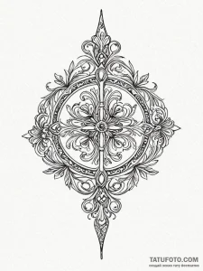 Tuning fork, representing harmony and resonan... - эскиз тату (№1751528126_0, 03.07.2025 07:35) — Tatufoto.com