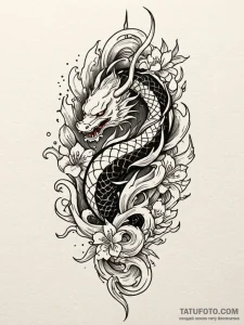 Dagger carved from obsidian, artistic tattoo... - эскиз тату (№1751529143_0, 03.07.2025 07:52) — Tatufoto.com
