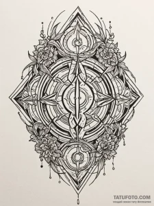 Fractured relic glowing with runes, artistic... - эскиз тату (№1751530216_0, 03.07.2025 08:10) — Tatufoto.com