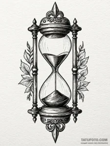 Hourglass, tattoo sketch design, detailed cro... - эскиз тату (№1751534001_0, 03.07.2025 09:13) — Tatufoto.com
