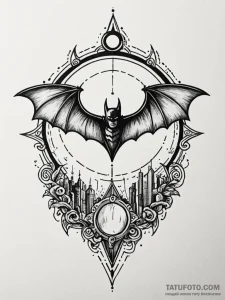 The bat-signal, tattoo flash sheet design, bo... - эскиз тату (№1751541718_0, 03.07.2025 11:21) — Tatufoto.com