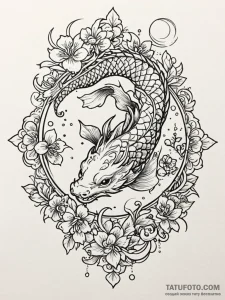 Magnifying glass showing the intricate detail... - эскиз тату (№1751542118_0, 03.07.2025 11:28) — Tatufoto.com