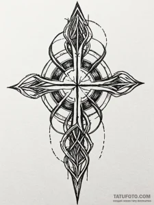 Thorn sigil burning in darkness, tattoo flash... - эскиз тату (№1751542391_0, 03.07.2025 11:33) — Tatufoto.com