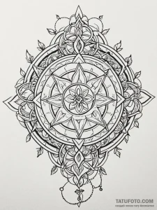 Key entwined with ivy and chains, tattoo draw... - эскиз тату (№1751544114_0, 03.07.2025 12:01) — Tatufoto.com