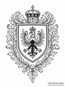 Coat of arms - эскиз тату (№1751545590_0, 03.07.2025 12:26) — Tatufoto.com