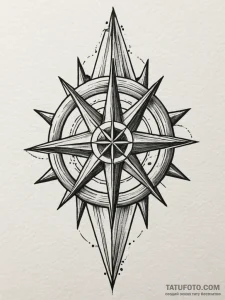 Ninja star (shuriken), sharp and metallic, ta... - эскиз тату (№1751548210_0, 03.07.2025 13:10) — Tatufoto.com