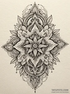 Night roots beneath celestial bloom, tattoo f... - эскиз тату (№1751551900_0, 03.07.2025 14:11) — Tatufoto.com