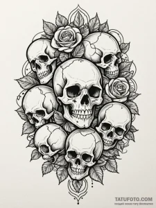 A classic bowling ball striking pins, impact,... - эскиз тату (№1751553757_0, 03.07.2025 14:42) — Tatufoto.com