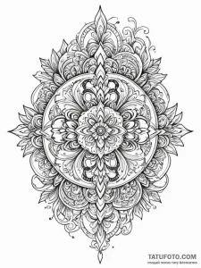 Pine, concept art for tattoo, fine lines, del... - эскиз тату (№1751555038_0, 03.07.2025 15:03) — Tatufoto.com