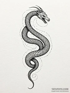 Ethereal serpent in spectral void, artistic t... - эскиз тату (№1751555627_0, 03.07.2025 15:13) — Tatufoto.com