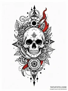 Dead battery symbol, crossed out, tattoo flas... - эскиз тату (№1751555795_0, 03.07.2025 15:16) — Tatufoto.com