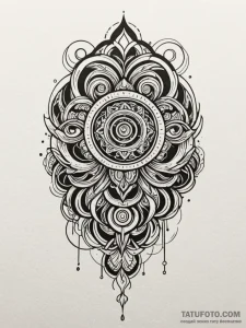 Volume knob turned up to 11, tattoo line art,... - эскиз тату (№1751556297_0, 03.07.2025 15:24) — Tatufoto.com