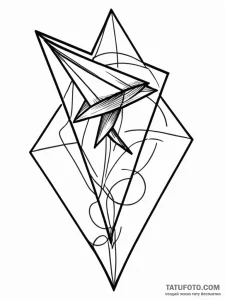 Kite torn by cosmic winds, artistic tattoo sk... - эскиз тату (№1751557220_0, 03.07.2025 15:40) — Tatufoto.com