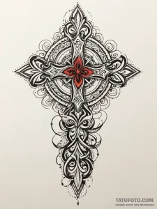Tribal (pattern), concept art for tattoo, bla... - эскиз тату (№1751557558_0, 03.07.2025 15:45) — Tatufoto.com