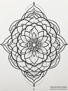 Croissant, artistic tattoo sketch, bold outli... - эскиз тату (№1751560202_0, 03.07.2025 16:30) — Tatufoto.com