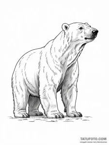 Polar bear - эскиз тату (№1751567679_0, 03.07.2025 18:34) — Tatufoto.com