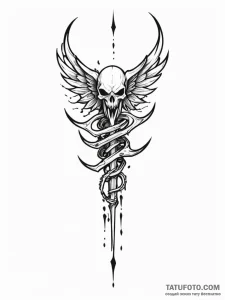 Umbra talon gripping bone relic, tattoo flash... - эскиз тату (№1751572091_0, 03.07.2025 19:48) — Tatufoto.com