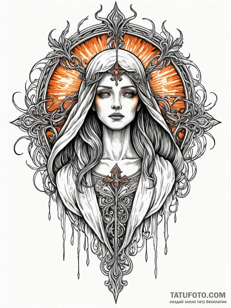Twilight flames tearing through veil, concept… — эскиз тату (№1751572262_0, 03.07.2025 19:51) — Tatufoto.com