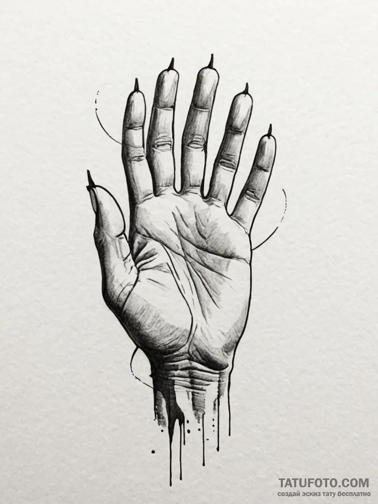 Pulse, tattoo sketch design, muted color pale... - эскиз тату (№1751575352_0, 03.07.2025 20:42) — Tatufoto.com