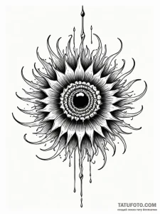 Magnetic ferrofluid forming a monstrous, shif... - эскиз тату (№1751576042_0, 03.07.2025 20:54) — Tatufoto.com