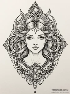 L, tattoo drawing outline, moderately detaile... - эскиз тату (№1751576473_0, 03.07.2025 21:01) — Tatufoto.com