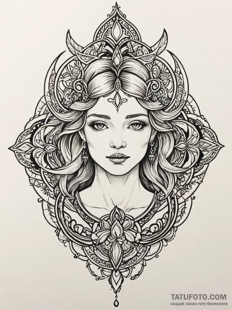 L, tattoo drawing outline, moderately detaile... - эскиз тату (№1751576473_0, 03.07.2025 21:01) — Tatufoto.com