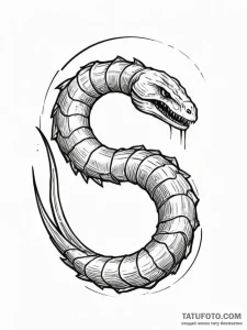 A sandworm from dune, concept art for tattoo,... - эскиз тату (№1751576814_0, 03.07.2025 21:06) — Tatufoto.com