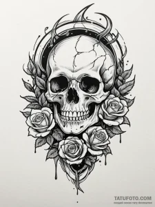 Onyx relic devouring celestial flame, concept... - эскиз тату (№1751580761_0, 03.07.2025 22:12) — Tatufoto.com
