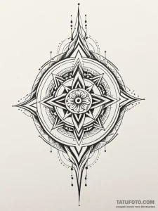 Katana entwined with spirit flame, artistic t... - эскиз тату (№1751580932_0, 03.07.2025 22:15) — Tatufoto.com