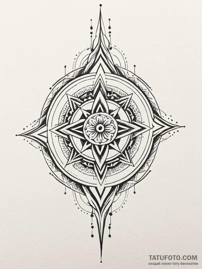Katana entwined with spirit flame, artistic t... - эскиз тату (№1751580932_0, 03.07.2025 22:15) — Tatufoto.com