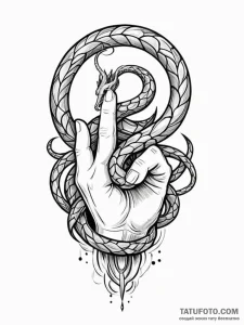 Kingр р†р вђљрівђћсћs gauntlet grasping serpe... - эскиз тату (№1751581875_0, 03.07.2025 22:31) — Tatufoto.com